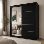LYON Sliding Door Wardrobe with Mirror – Multiple Sizes & Colours