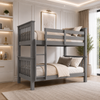 Lily Wooden Bunk Bed with Guest Bed – Solid Pine Space-Saving Frame – Kids Bedroom Furniture