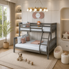 Lily Wooden Trio Bunk Bed with Guest bed – Space-Saving Solid Pine Frame – Optional Storage Drawers