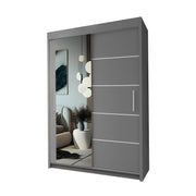 LYON Sliding Door Wardrobe with Mirror – Multiple Sizes & Colours