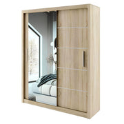 LYON Sliding Door Wardrobe with Mirror – Multiple Sizes & Colours
