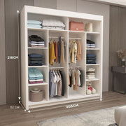 VENICE Sliding Door Wardrobe with Mirror – Multiple Sizes & Colours, Shelves & Hanging Rails
