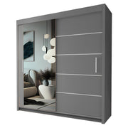LYON Sliding Door Wardrobe with Mirror – Multiple Sizes & Colours