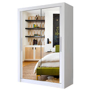 Milan Sliding Door Wardrobe with Mirror – 2 or 3 Doors, Multiple Sizes & Colours, Shelves & Drawers