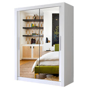 Milan Sliding Door Wardrobe with Mirror – 2 or 3 Doors, Multiple Sizes & Colours, Shelves & Drawers