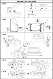 Antonio Velvet Corner Sofa Bed with Storage & USB – Double Sleeper, Universal Left/Right