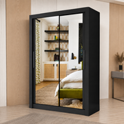 Milan Sliding Door Wardrobe with Mirror – 2 or 3 Doors, Multiple Sizes & Colours, Shelves & Drawers
