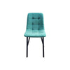 Ava Velvet Dining Chairs – Set of 2 or 4, Swivel Upholstered Chairs with Metal Legs, Modern Design