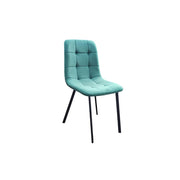 Ava Velvet Dining Chairs – Set of 2 or 4, Swivel Upholstered Chairs with Metal Legs, Modern Design