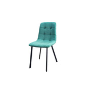 Ava Velvet Dining Chairs – Set of 2 or 4, Swivel Upholstered Chairs with Metal Legs, Modern Design