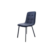 Ava Velvet Dining Chairs – Set of 2 or 4, Swivel Upholstered Chairs with Metal Legs, Modern Design