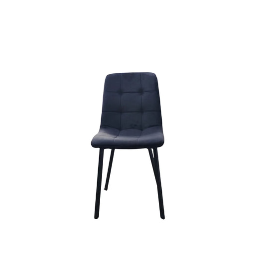 Ava Velvet Dining Chairs – Set of 2 or 4, Swivel Upholstered Chairs with Metal Legs, Modern Design