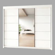 OSLO Sliding Door Wardrobe with Mirror – 2 or 3 Doors – Multiple Sizes & Colours – Shelves, Rails & Drawers