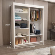 OSLO Sliding Door Wardrobe with Mirror – 2 or 3 Doors – Multiple Sizes & Colours – Shelves, Rails & Drawers