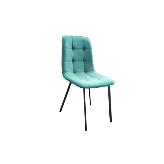 Ava Velvet Dining Chairs – Set of 2 or 4, Swivel Upholstered Chairs with Metal Legs, Modern Design