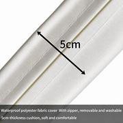Removable washable waterproof cushion cover with zip and 5cm thick cushion for rattan garden sofa